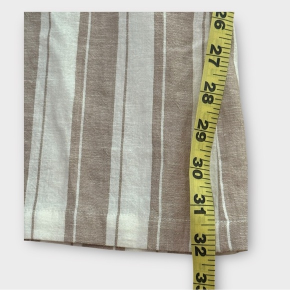 Knot Sisters Linen Blend Striped Wide-Leg Pants - Picture 4 of 6